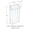 Azar Displays Outdoor Adhesive Wall Mount Trifold Brochure Holder w/ Clear Lid for 4''W x 9''H Literature, 2PK 252962 - alternate 3
